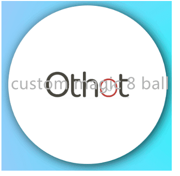 custom 8 ball with company logo