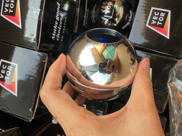 silver mirror magic 8 ball