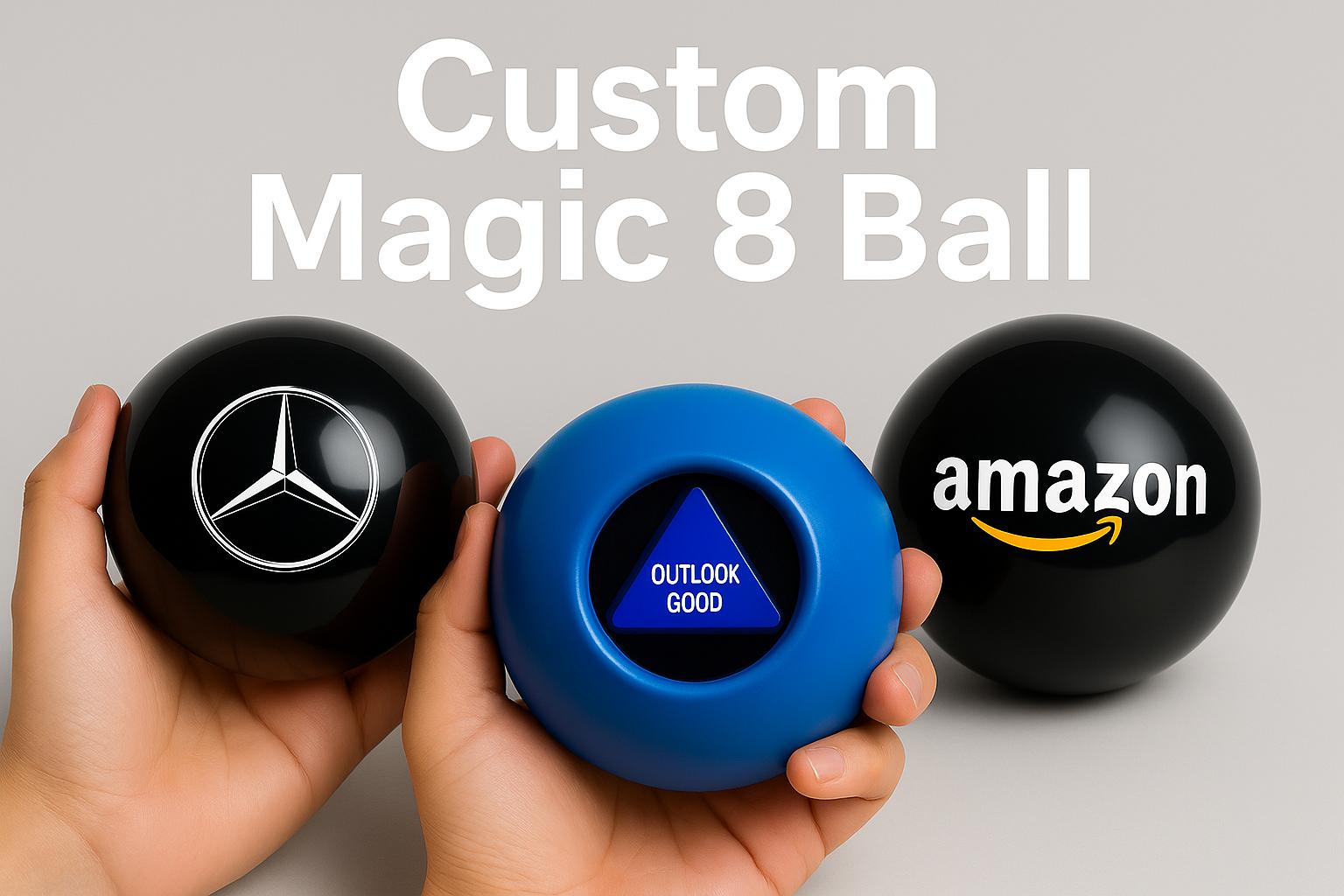 custom magic 8 ball with your logo for corporate giveaways and branding