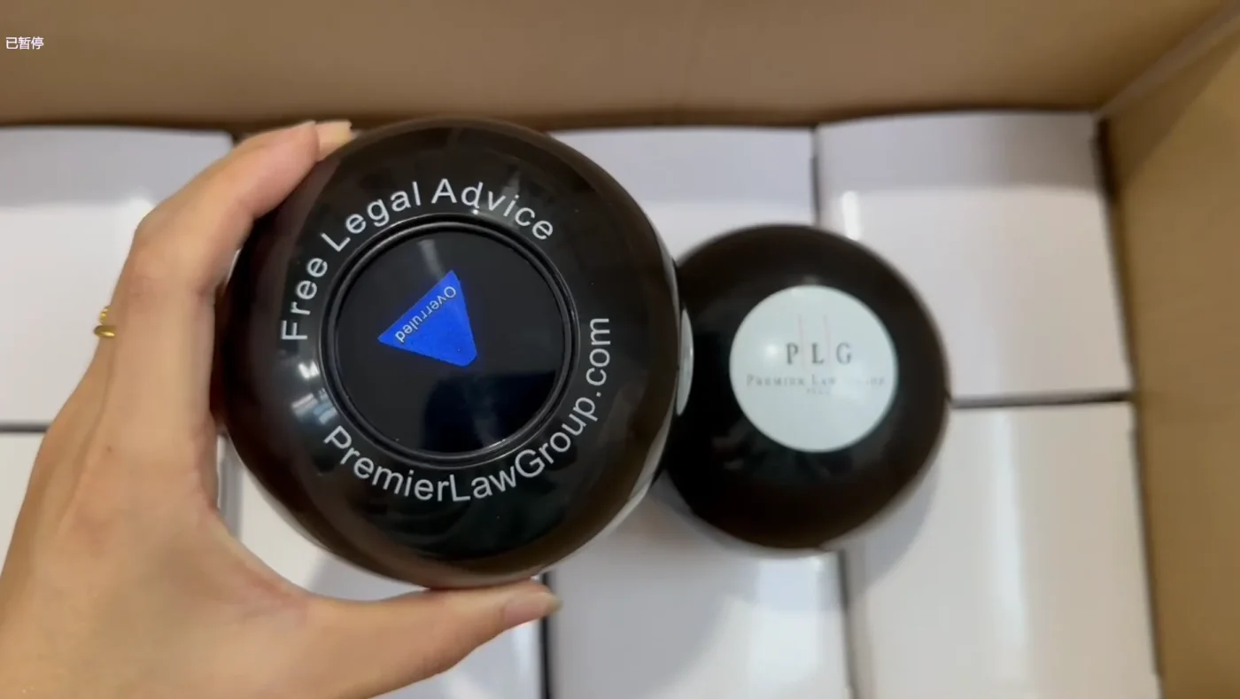 custom decision ball used in product launch conference