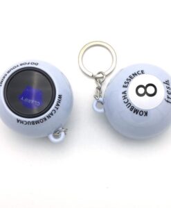 Custom Magic 8 Ball with Keyring Diameter 1 34 Inches