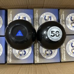 Branded custom 8 ball used as a corporate gift or trade show giveaway