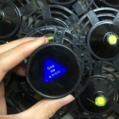 Custom 8 Ball floater showing “Let’s Talk Strategy” inside triangle window